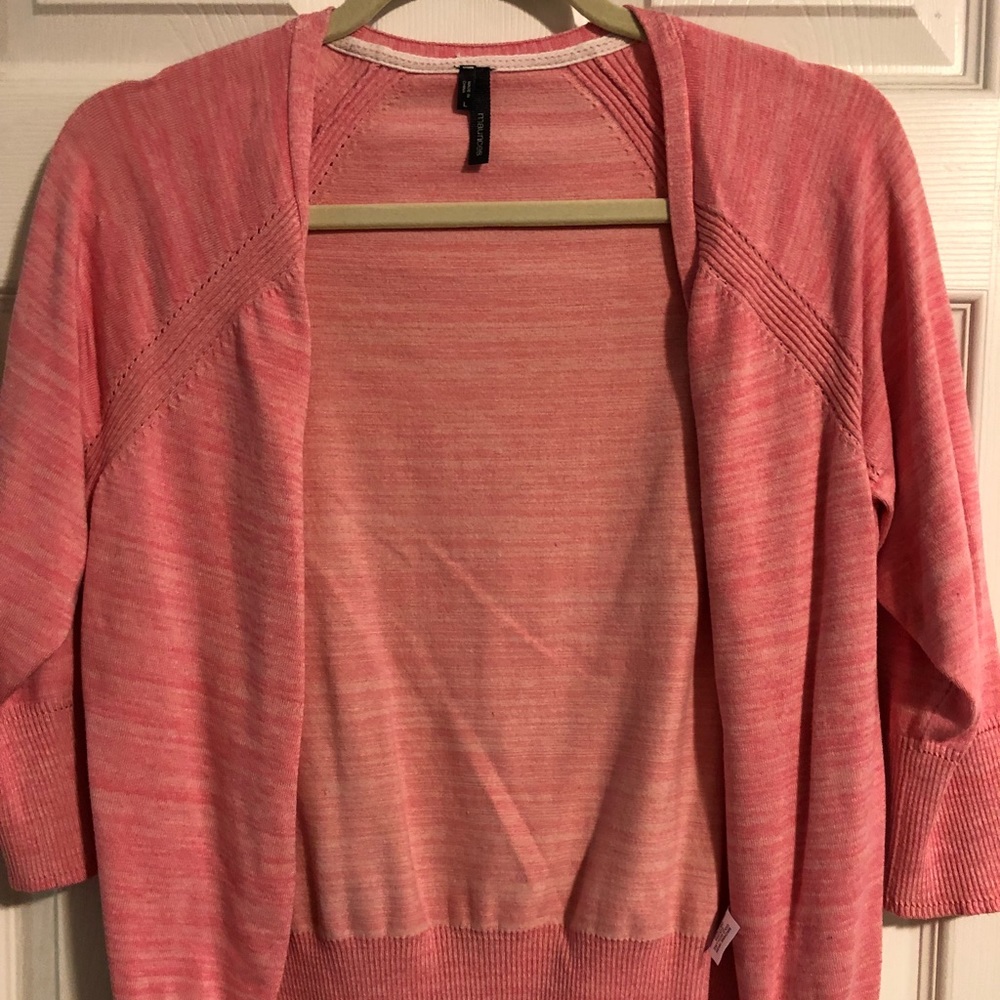 Pink cardigan